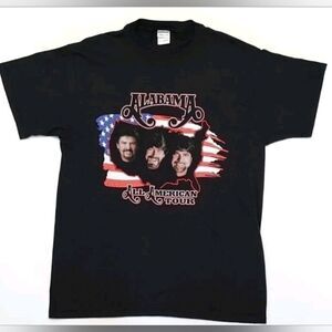 Vtg 2000s Alabama Band All American Tour Jerzees T-Shirt Size (L)